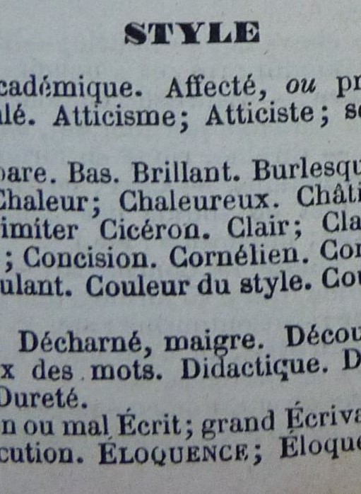 Style (dictionnaire Boissière) Style (dictionnaire Boissière)